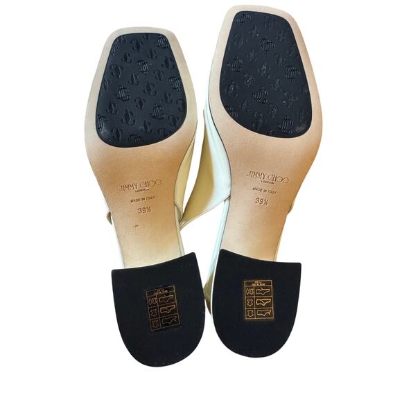 Jimmy Choo NIB Diamonte 45 Tilda Slingback Pumps in Latte Size 39.5 - Picture 10 of 11